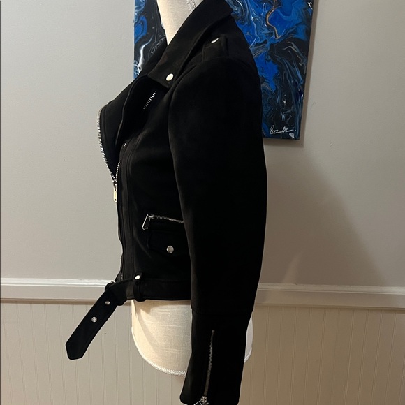 Zara Black Women's Moto Jacket - Picture 8 of 11